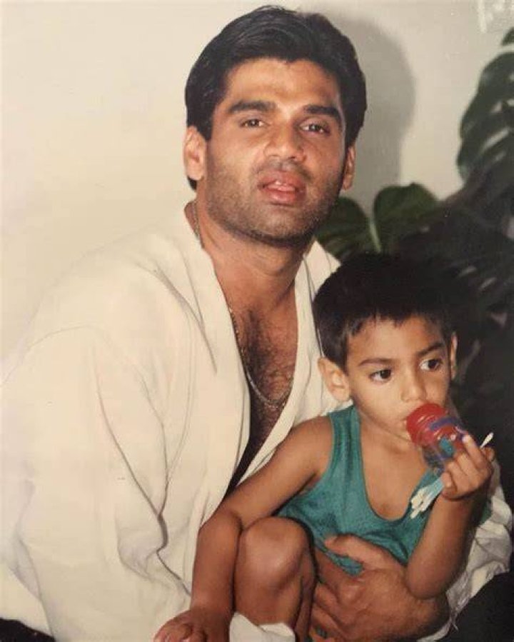 Ahan Shetty childhood image