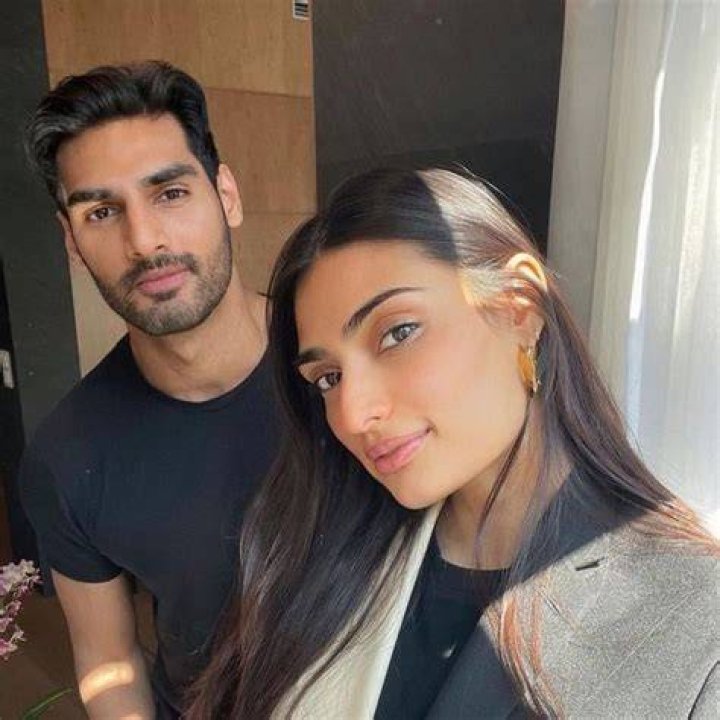 Ahan Shetty with his sister