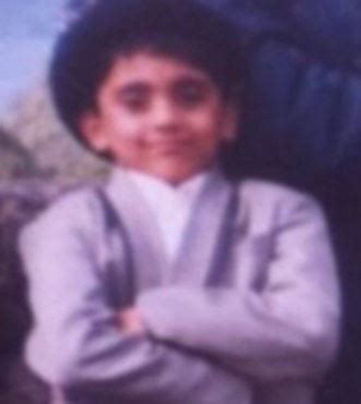 Ajaz Patel childhood picture