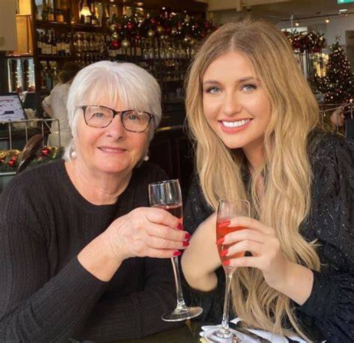 Amy Hart with her grandmother