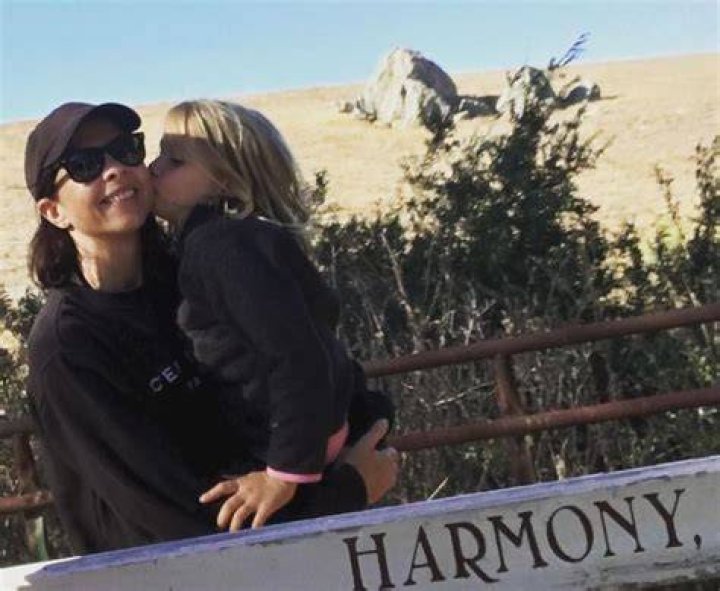 Annik Oliver with her mother