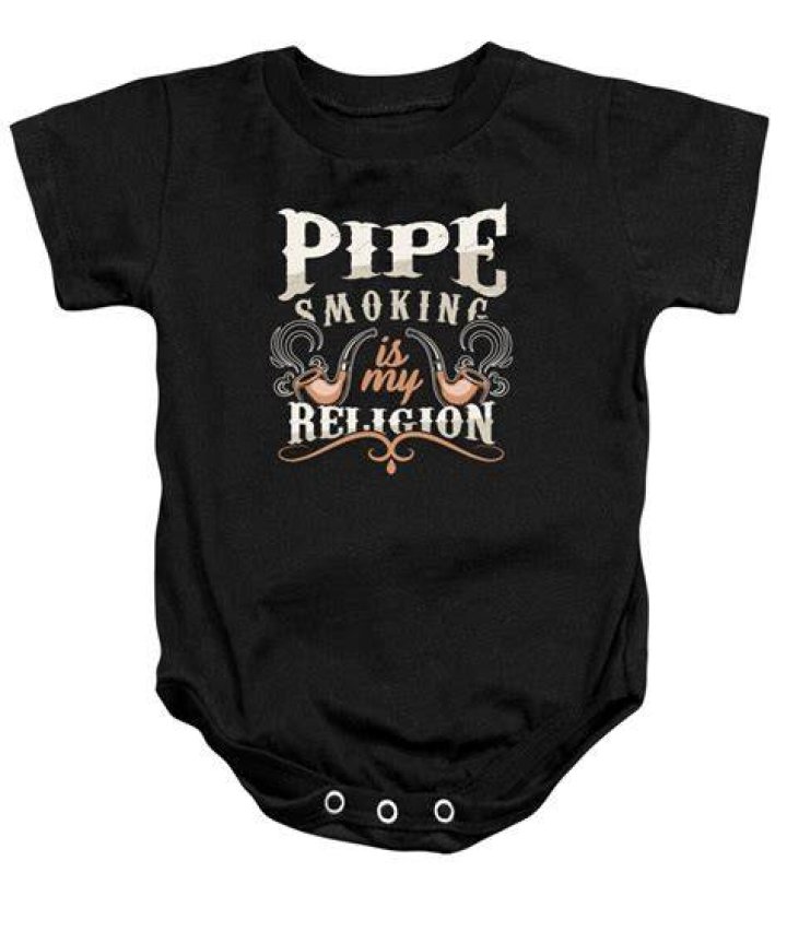Baby Boy Pajules loves smoking