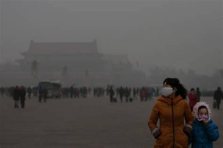 Beijing Smog Photographs