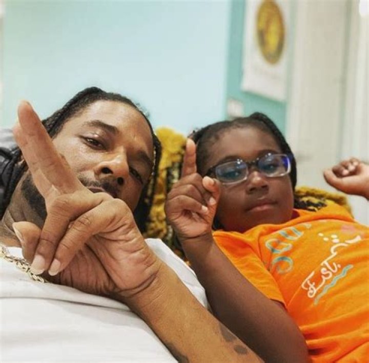 Bleu Davinci with his son Brandon
