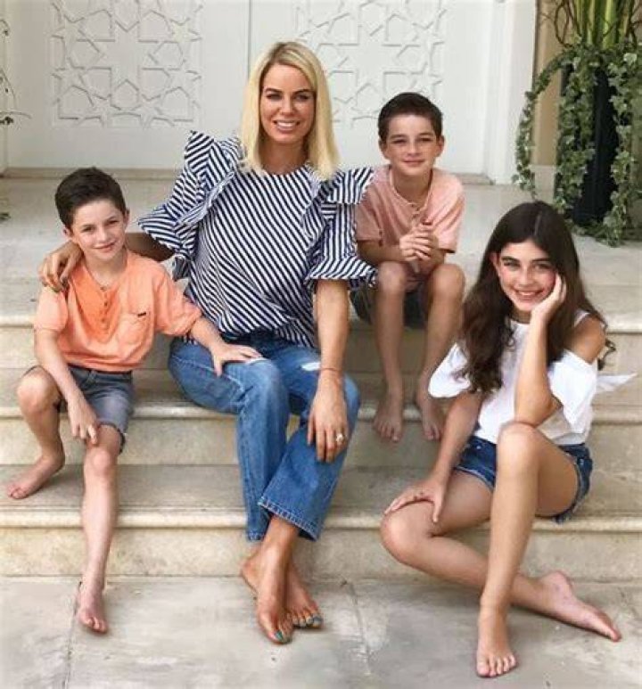 Caroline Stanbury with her kids