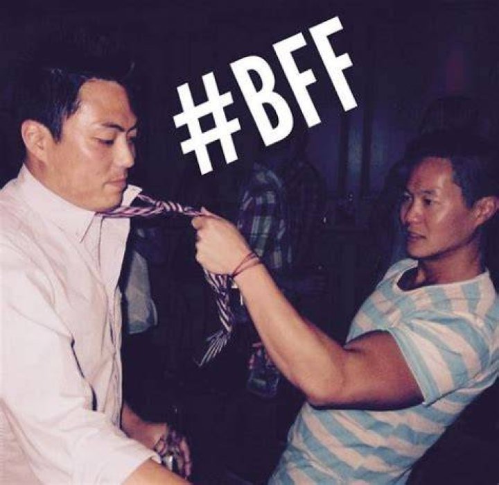 Chris Sheng and his best friend