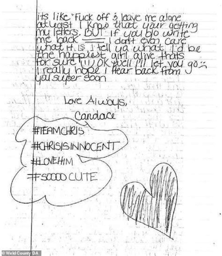 Chris Watts Is Getting Love Letters Sent To Him In Prison