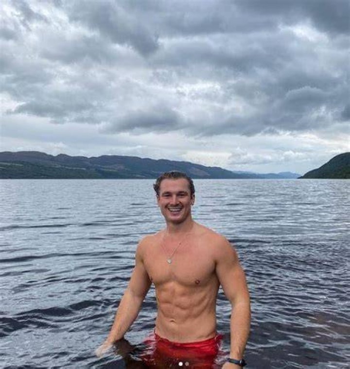 Chuggs Wallis likes swimming