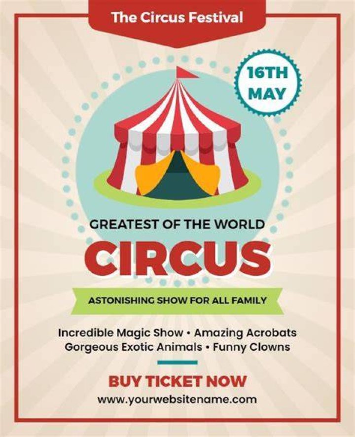 Circus Flyer For The Greatest Show on Earth