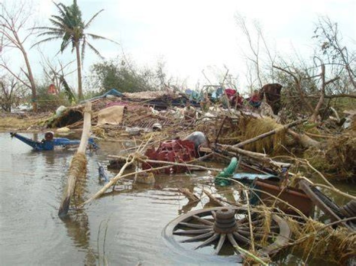 Cyclone Nargis Destruction Photograph
