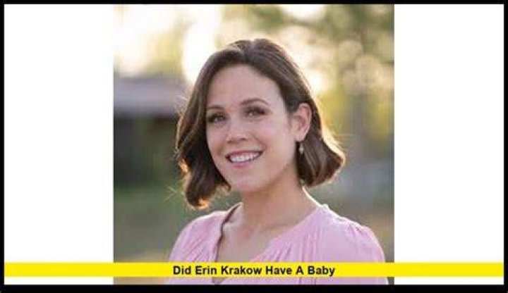 Did Erin Krakow have a baby?