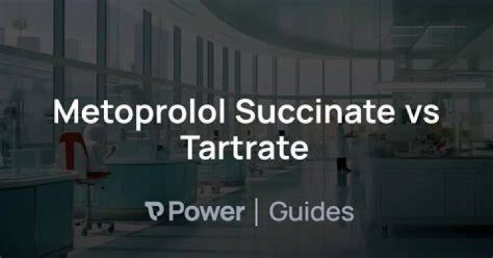 Difference between metoprolol succinate and tartrate