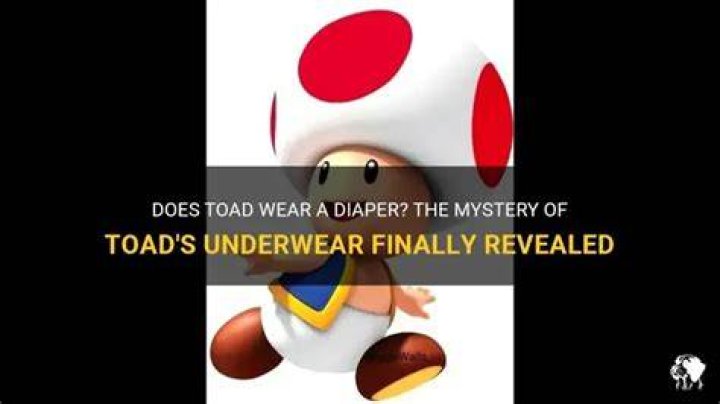 Does Toad wear a diaper?