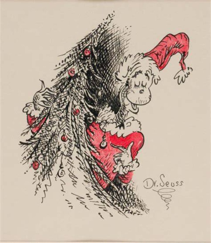 Dr. Seuss Grinch Drawing