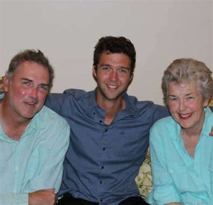 Dylan Macdonald with his dad and grandmother
