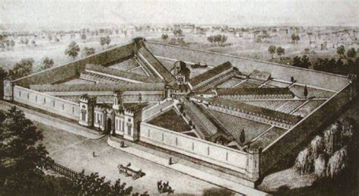 Eastern State Penitentiary Model Drawing