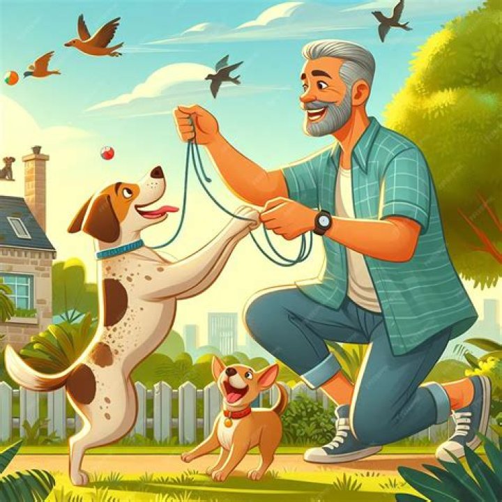 Frances and his pet dog