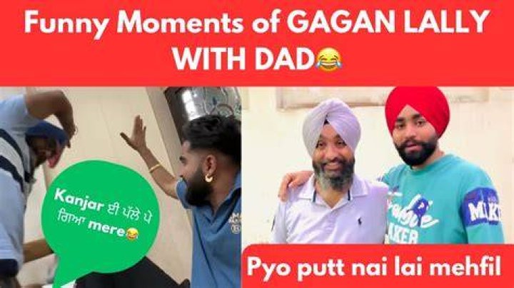 Gagan with his dad and brother