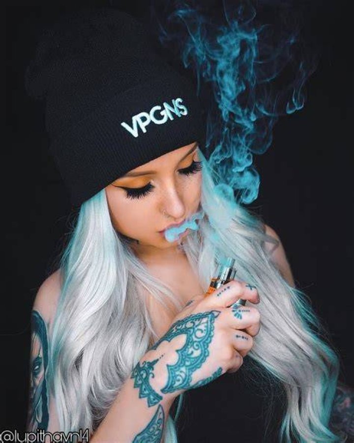 Girl Smoking Weed