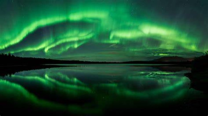 Green Aurora Borealis