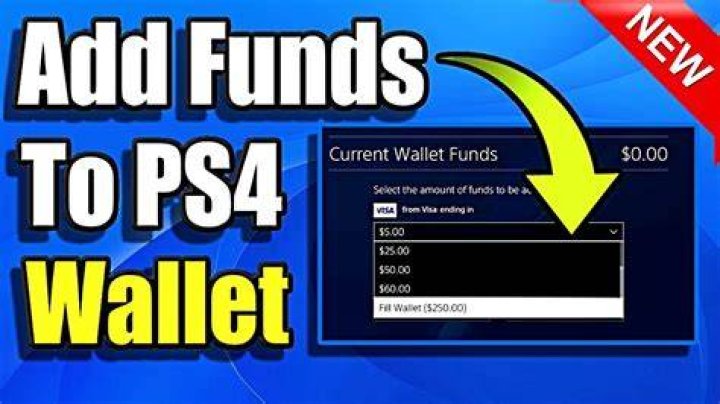 How to add money to ps4 wallet