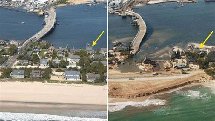Hurricane Sandy Before After Satellite Images
