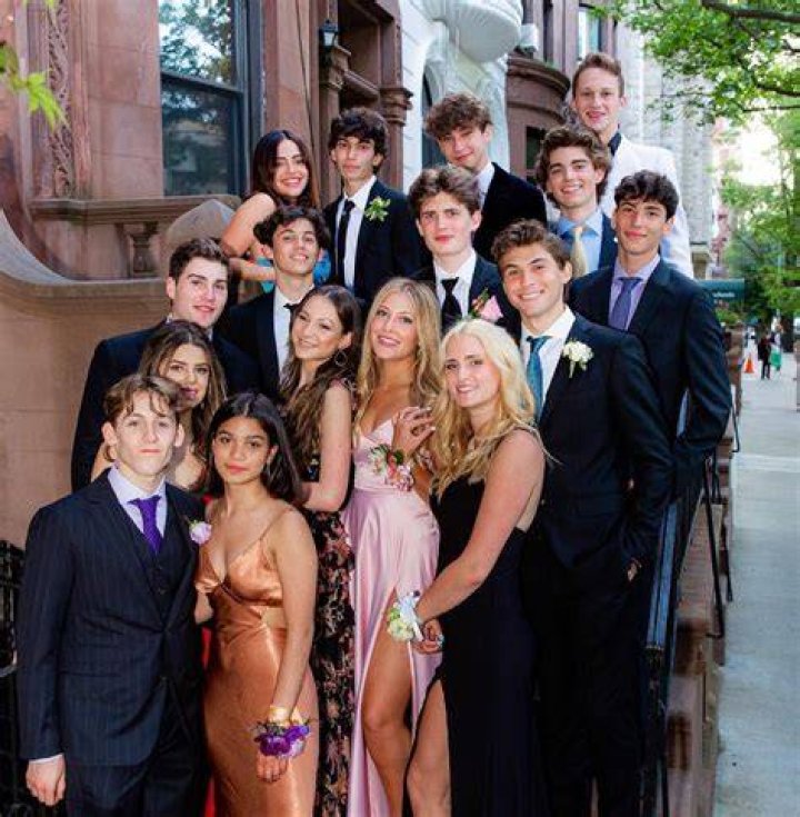 James Wilkie with his friends