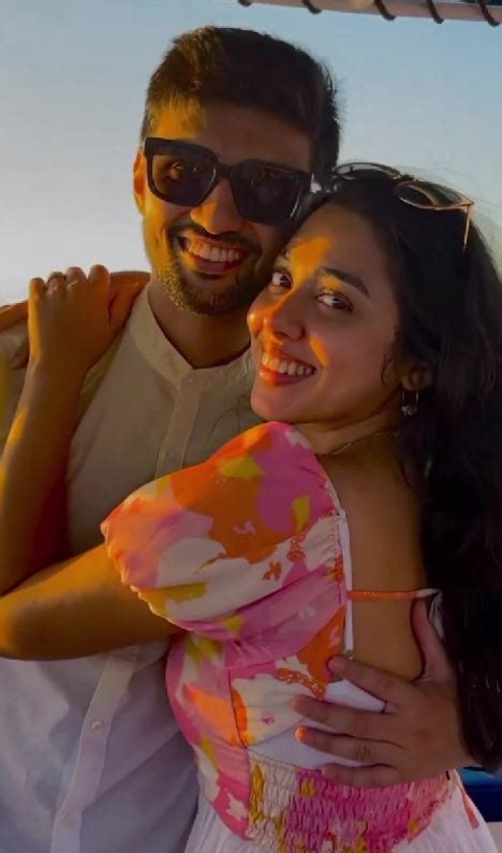 Jheel Mehta and her boyfriend Aditya Dube