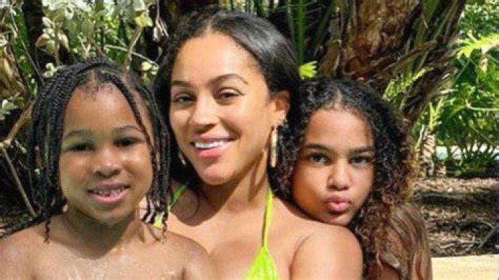 Joie Chavis with her children Shai Moss and Hendrix