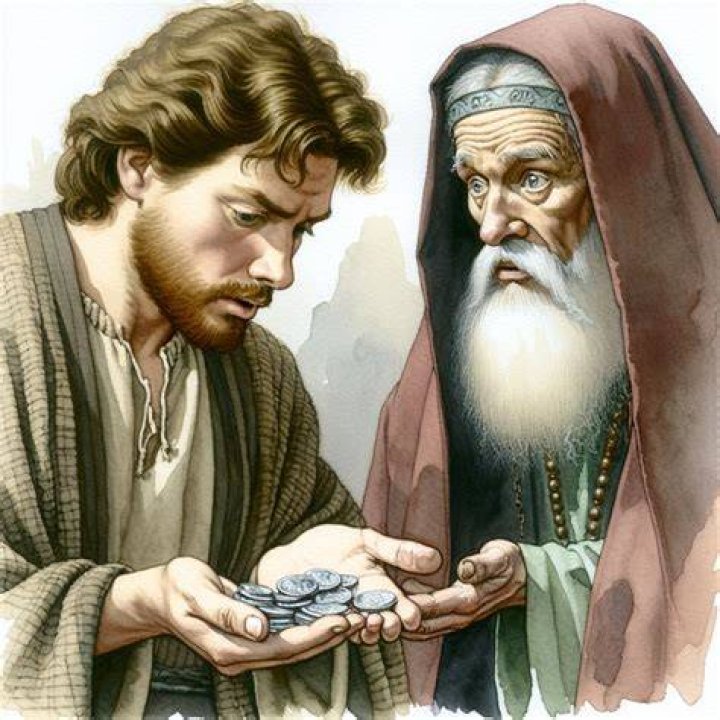Judas Iscariot Being Paid