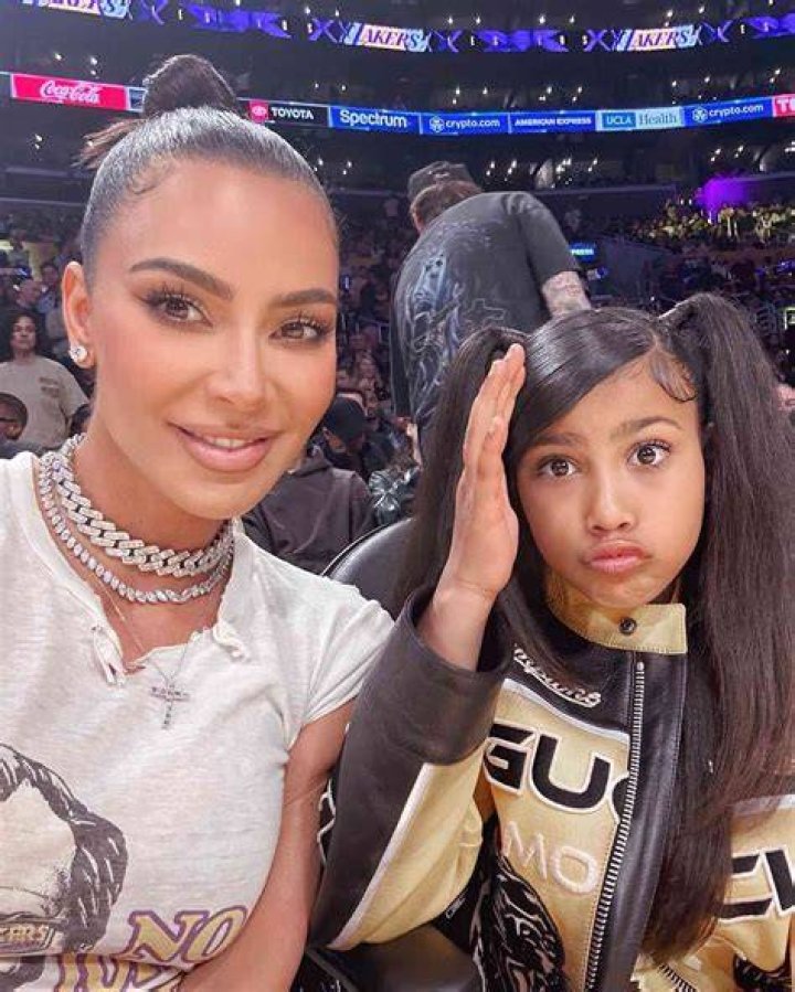 Kim Kardashian and North West Twinning Photos