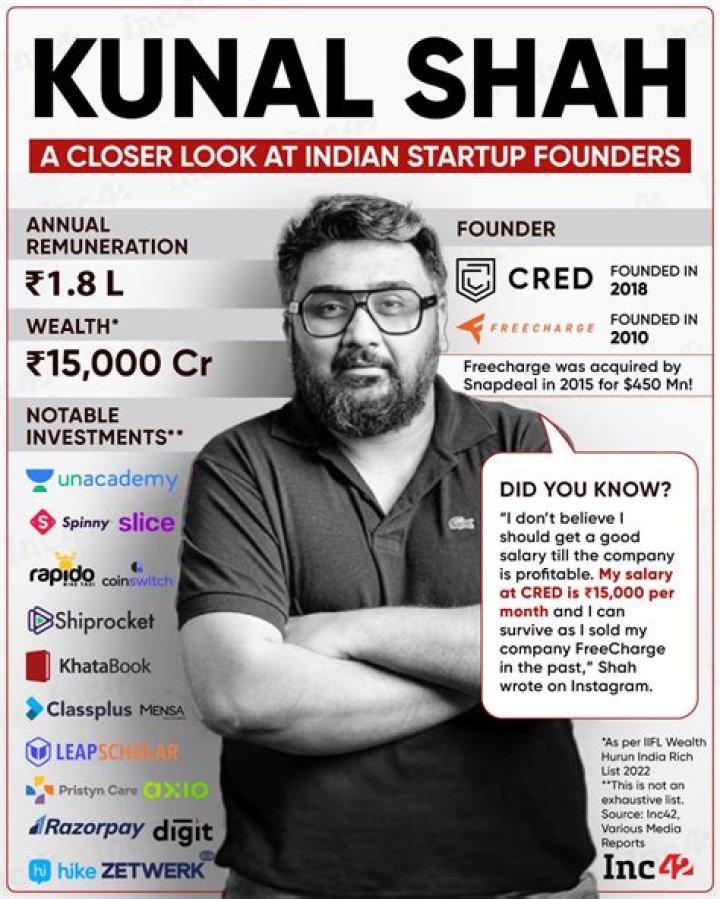 Kunal Shah's LinkedIn profile