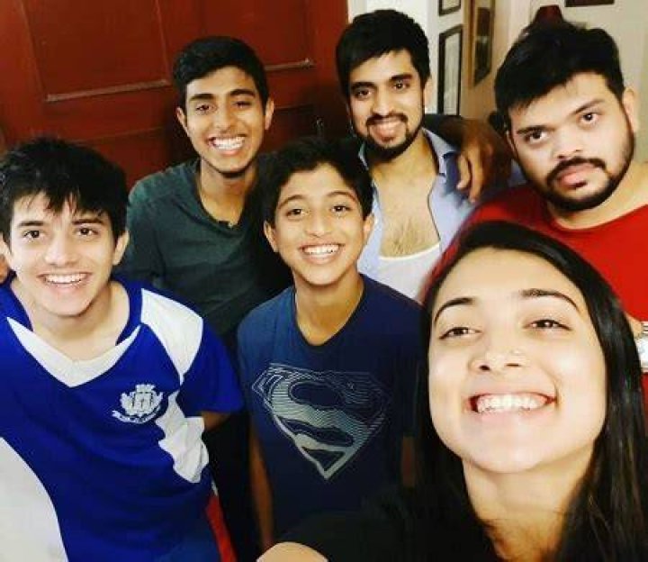 Madhuri Braganza with her 5 brothers
