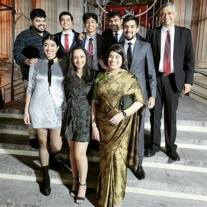 Madhuri Braganza with her family