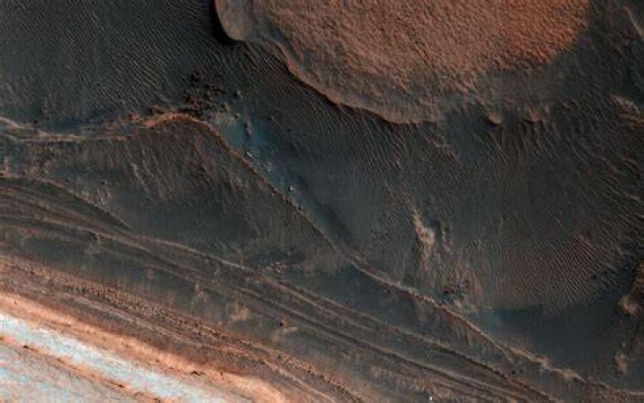 Mars Landscape Avalanche