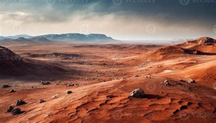 Mars Landscape Mars Black Swirls