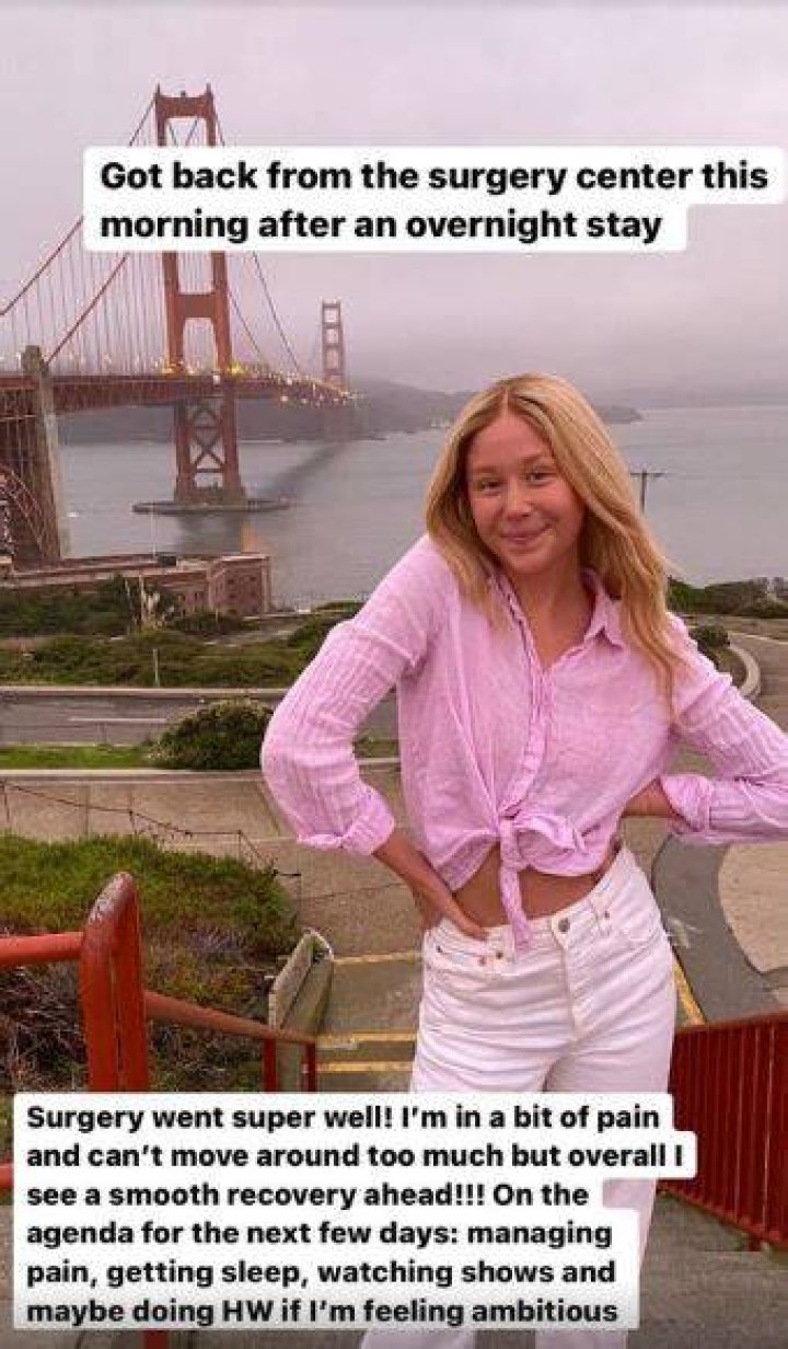 Miranda McKeon went for surgery on 11 November