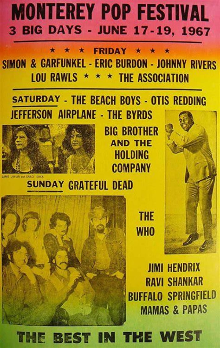 Monterey Pop Festival In 1967