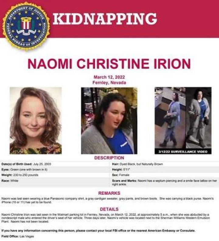 Naomi Irion Career, Kidnapping, Missing Case & Profession