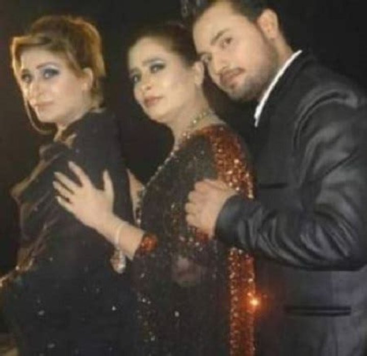 Naseebo with her sister Farha Lala
