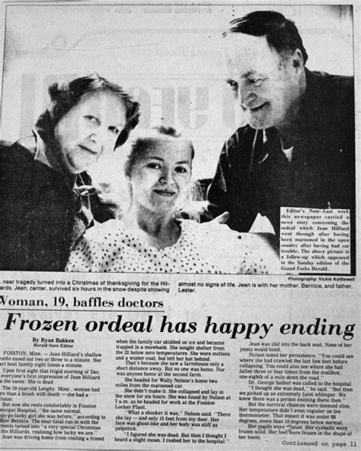 Newspaper Article On Jean Hilliard