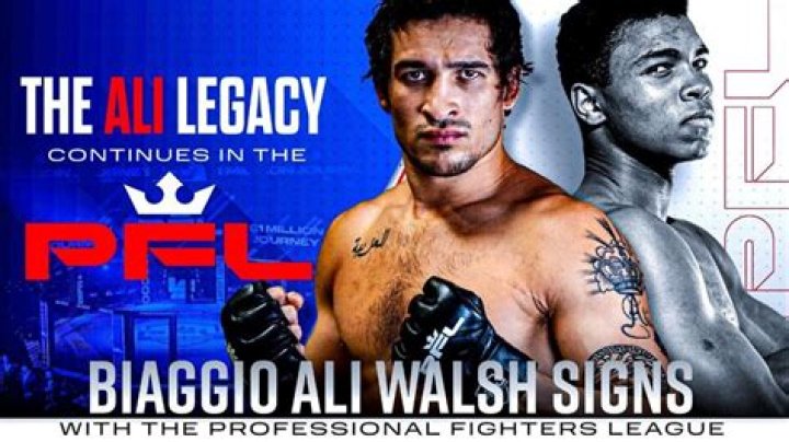 Nico Ali Walsh and Biaggio Ali Walsh with Muhammad Ali