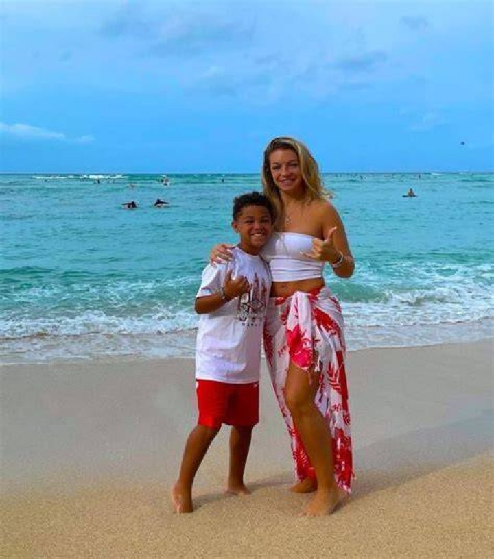 Nicole Moorman with her son
