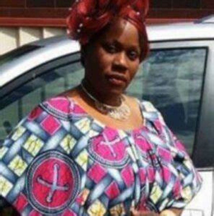 Noela Rukundo in colorful clothing.