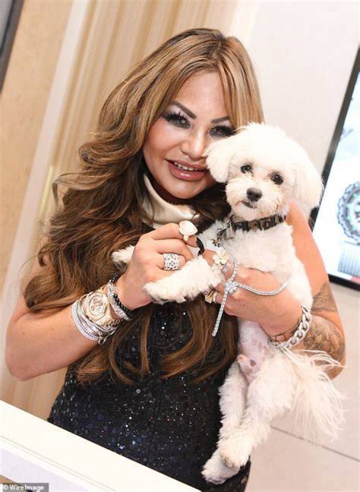 Orianne Cevey with her pet