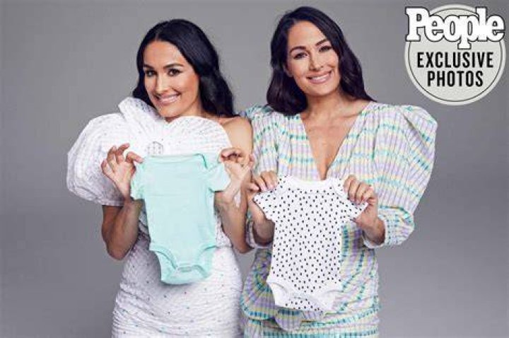 Pregnant Nikki Bella and Brie Bella at Farmer's Market