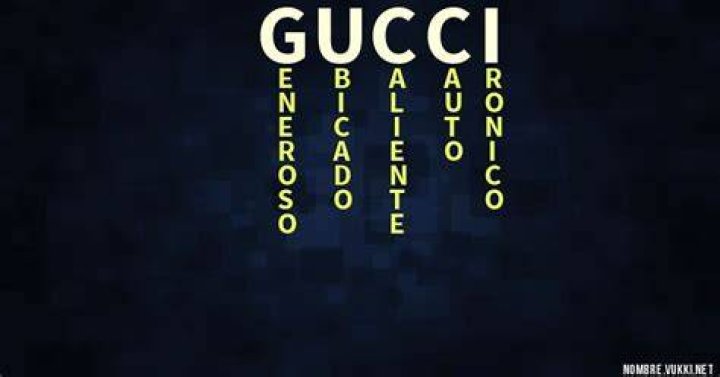 ¿Qué significa Gucci?