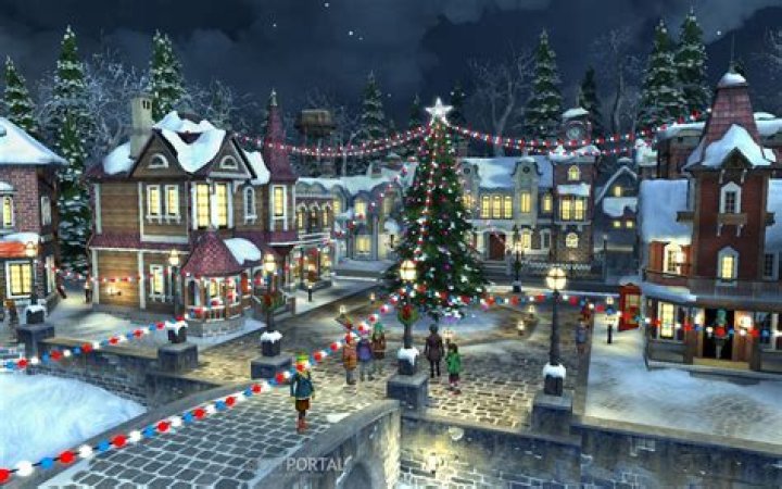 Real Christmas Village in China