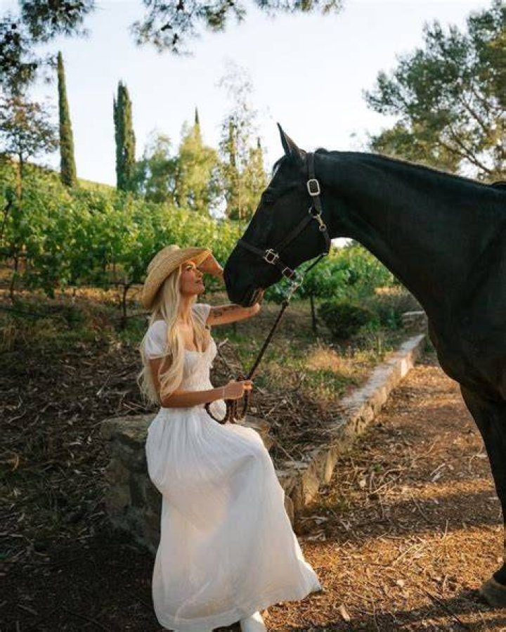 Sami Sheen loves horse riding