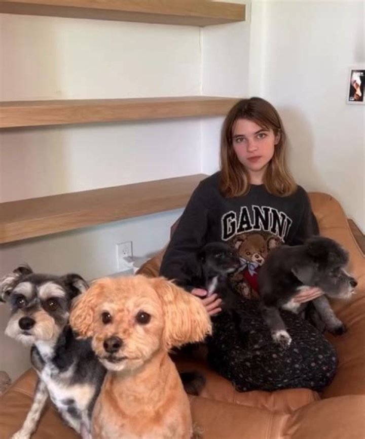 Sarah and her pet dogs